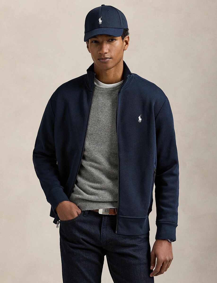 POLO RALPH LAUREN<br>Suéter com zíper e gola alta