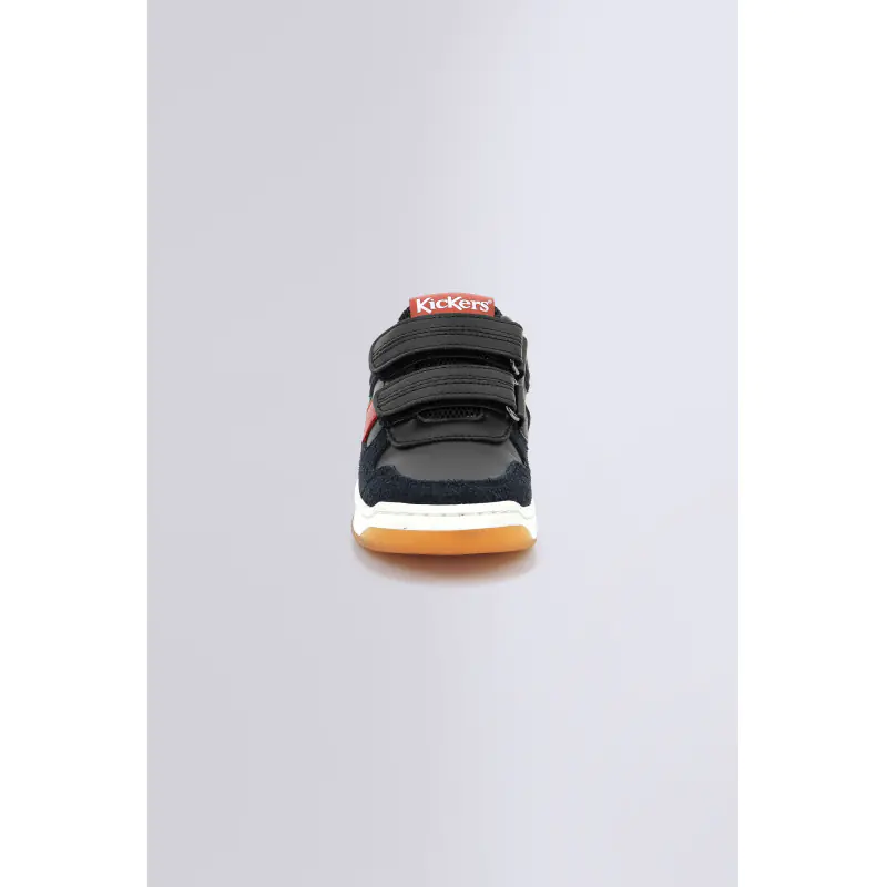 KALIDO MARINE NOIR ORANGE BASKETS BASSES Synthétique/Cuir Garçon