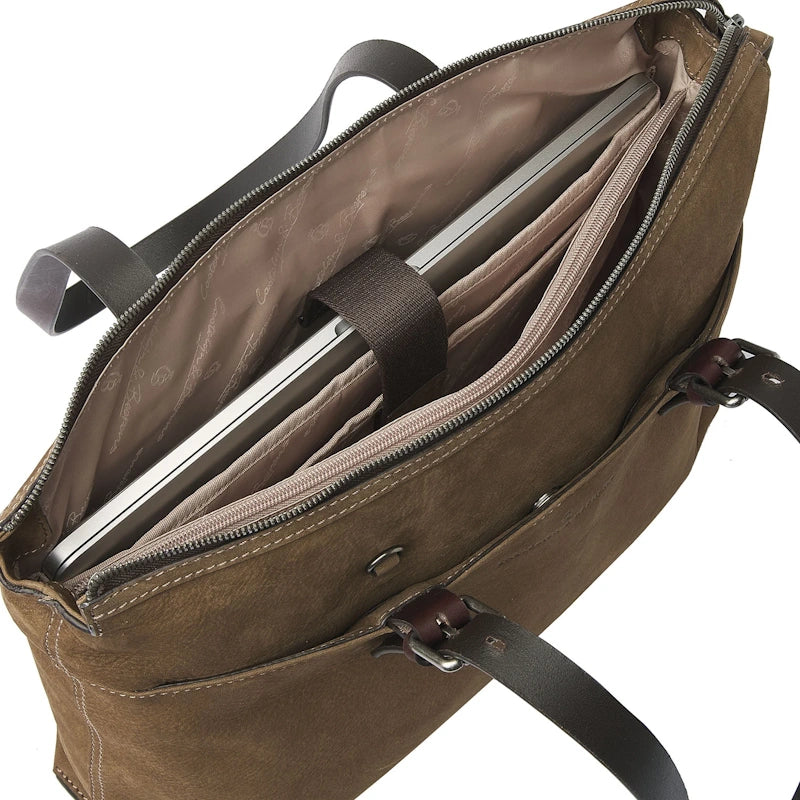 Castelijn & Beerens Nubuck Laptop Schoudertas 15.6