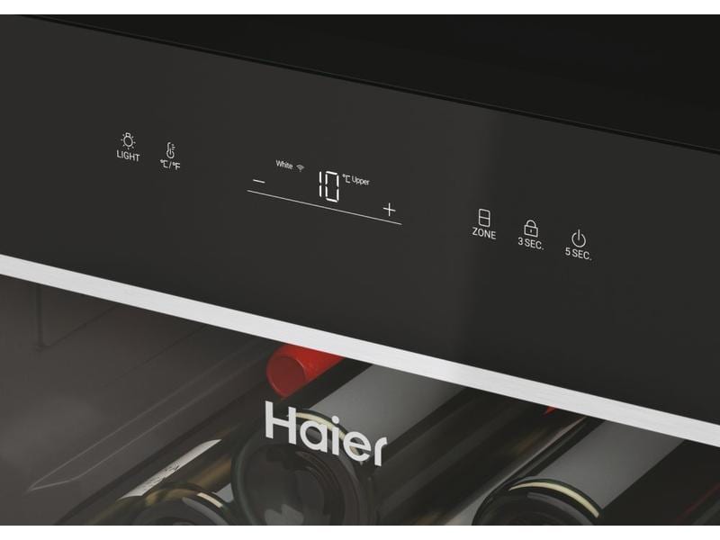Haier Weinklimaschrank HWS236GDGU1 Schwarz, Rechts, Wechsel Freistehender Weinkühlschrank