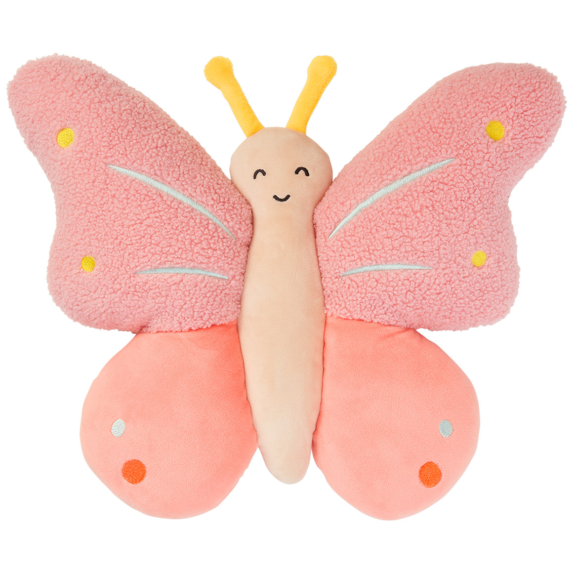 Topomini Figurenkissen Schmetterling mit Füllung rosa / pink