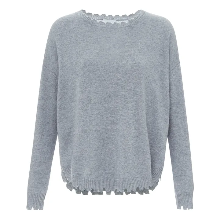 Kujten Pull Mela Cachemire | Gris chiné