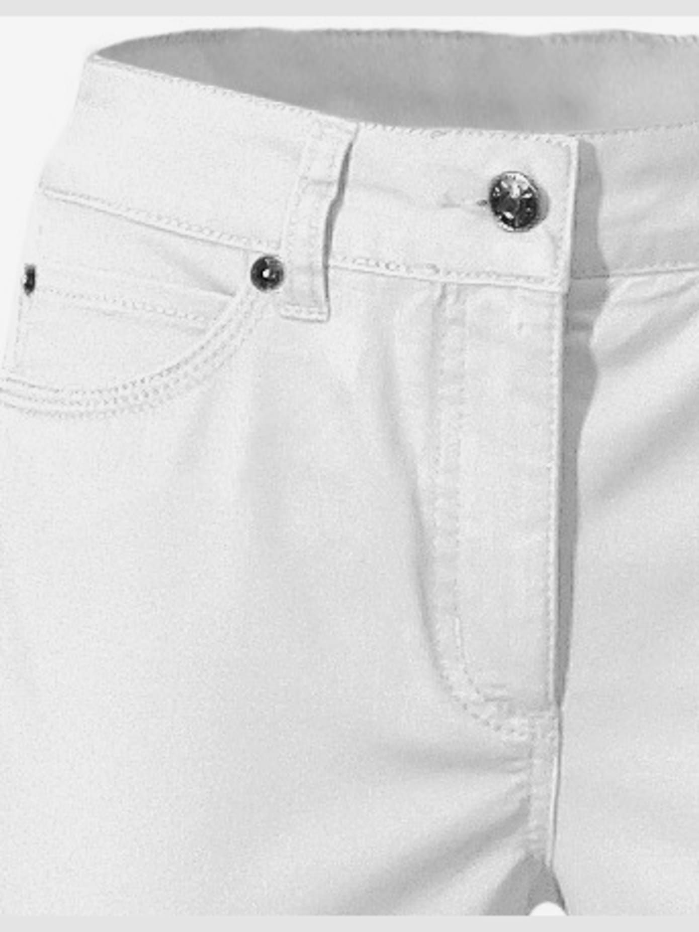Jeans effet ventre plat longueur 7/8