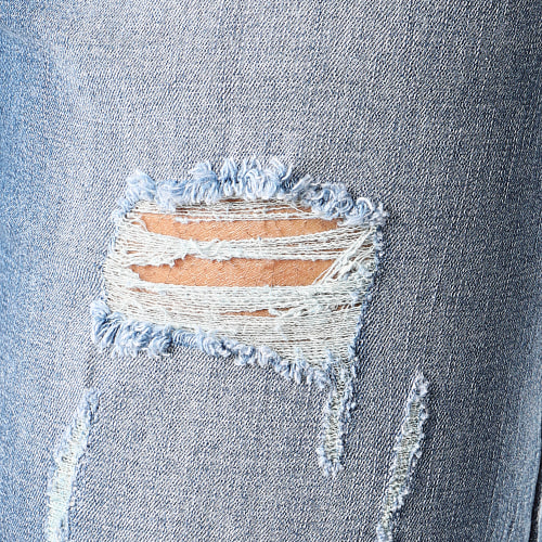 Short Jean Avec Dechirures LB054-B54 Bleu Medium