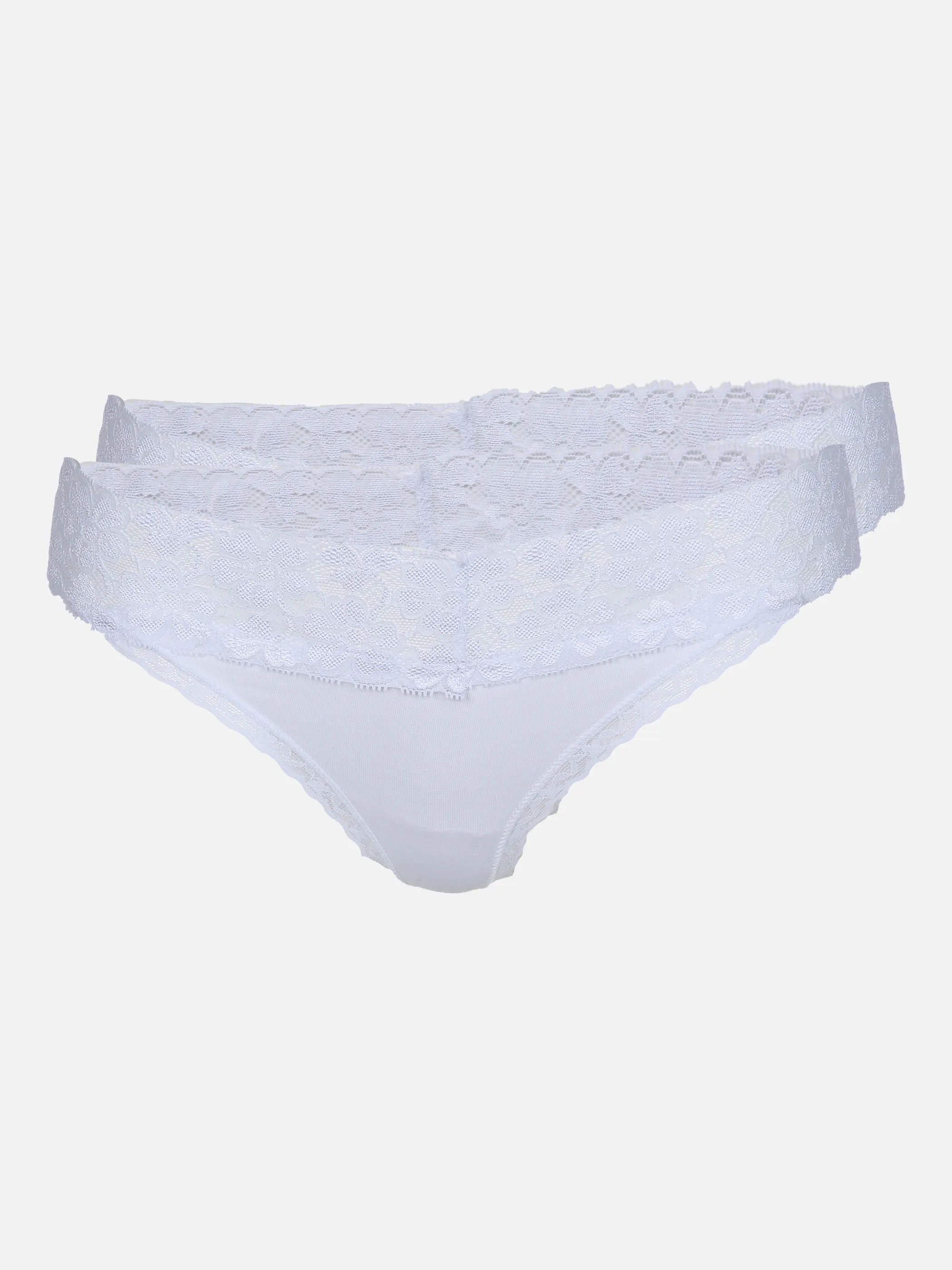 Damen Tanga mit Spitze im 2er Pack