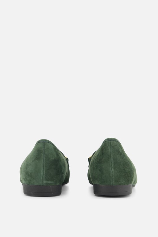 Gabor Instappers groen Suede