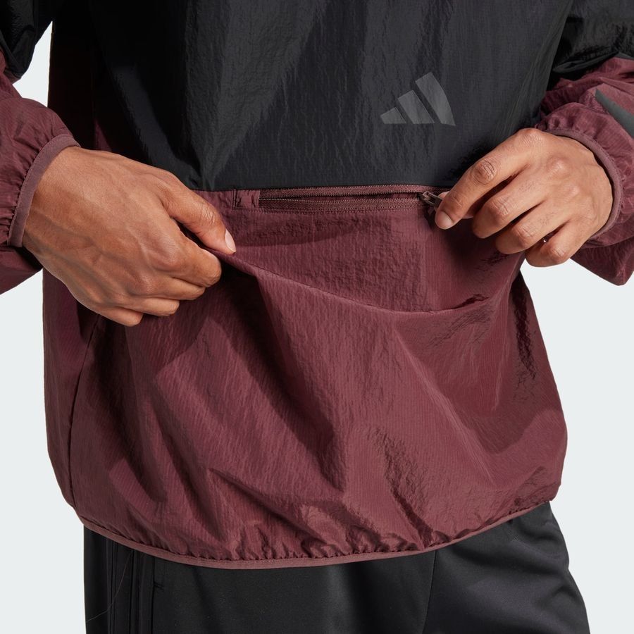 Adidas Sweat-shirt toile demi-zip 3 bandes Future Icons