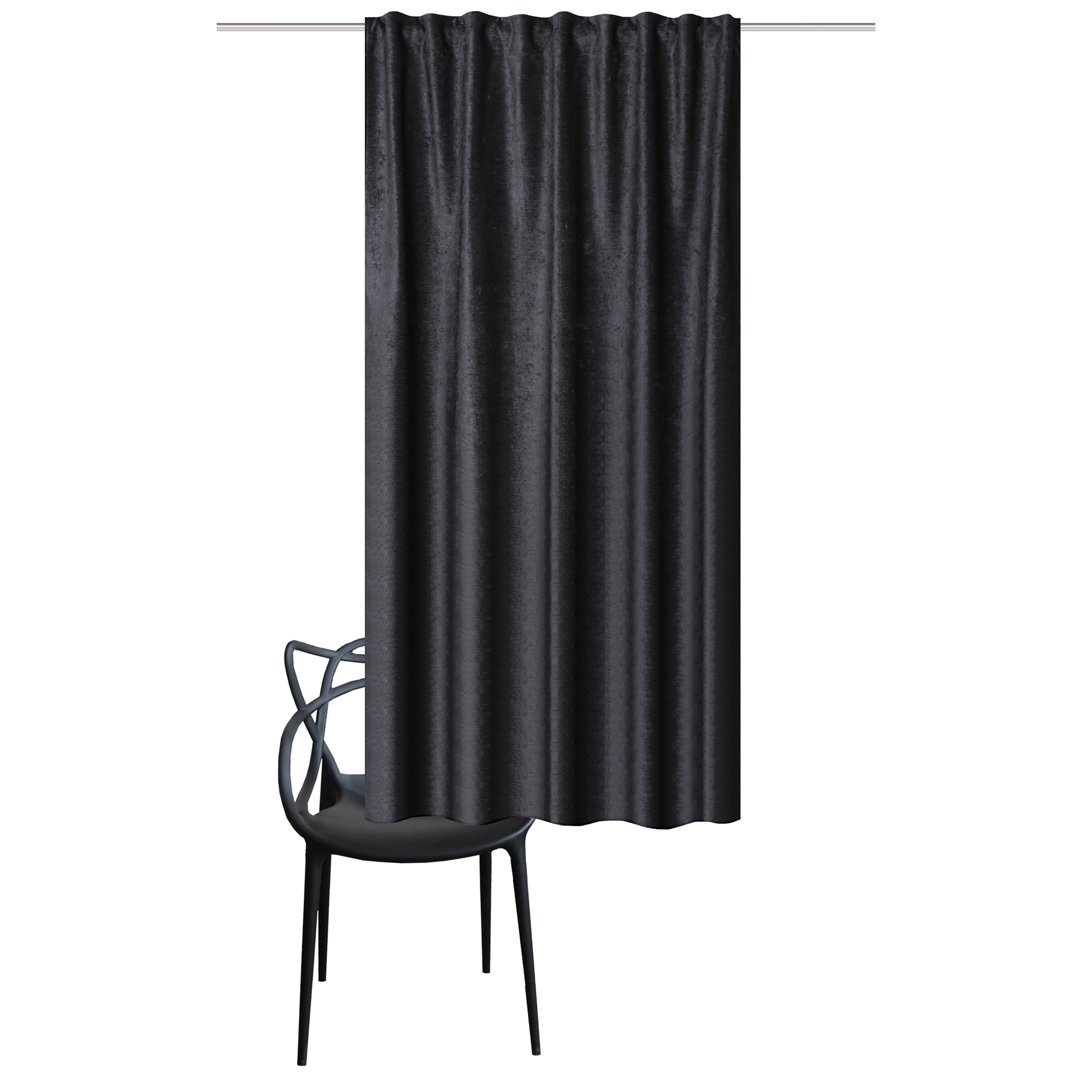 Kombibandschal THERMO - anthrazit - 135x175 cm