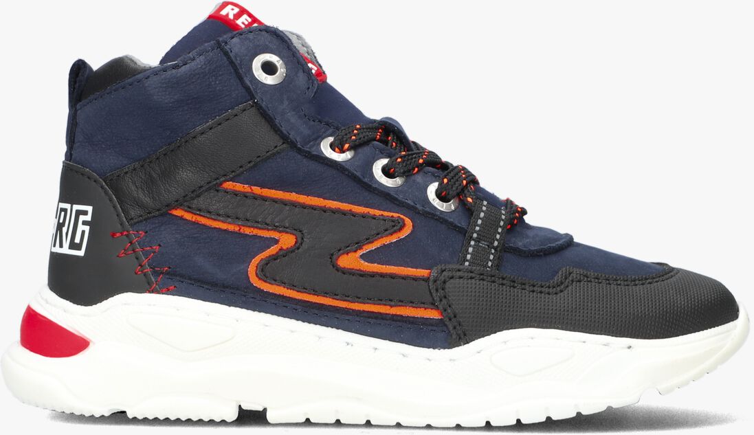 RED-RAG blauwe red-rag hoge sneaker 13629