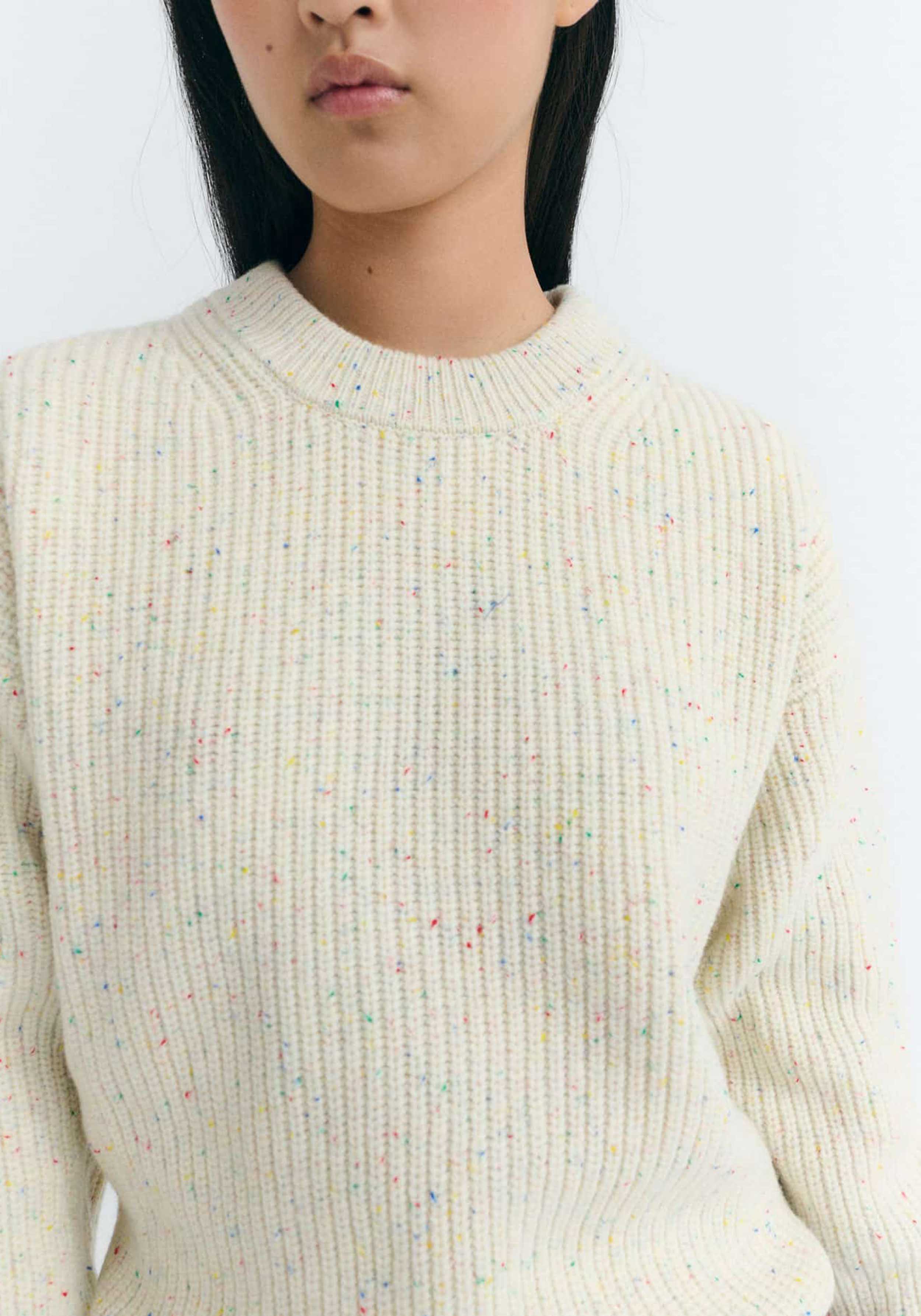 Thinking Mu Wollpullover Carmen Ecru