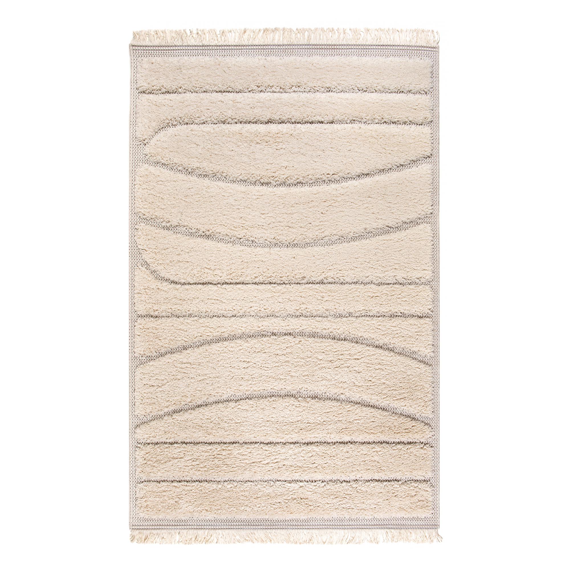Tapis solan neige 160 x 230 cm