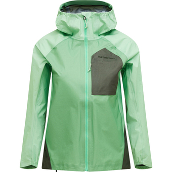 Peak Performance Trail 3L Hipe Hardshelljacke Peppermint / Vivid Green / Pine Needle Damen