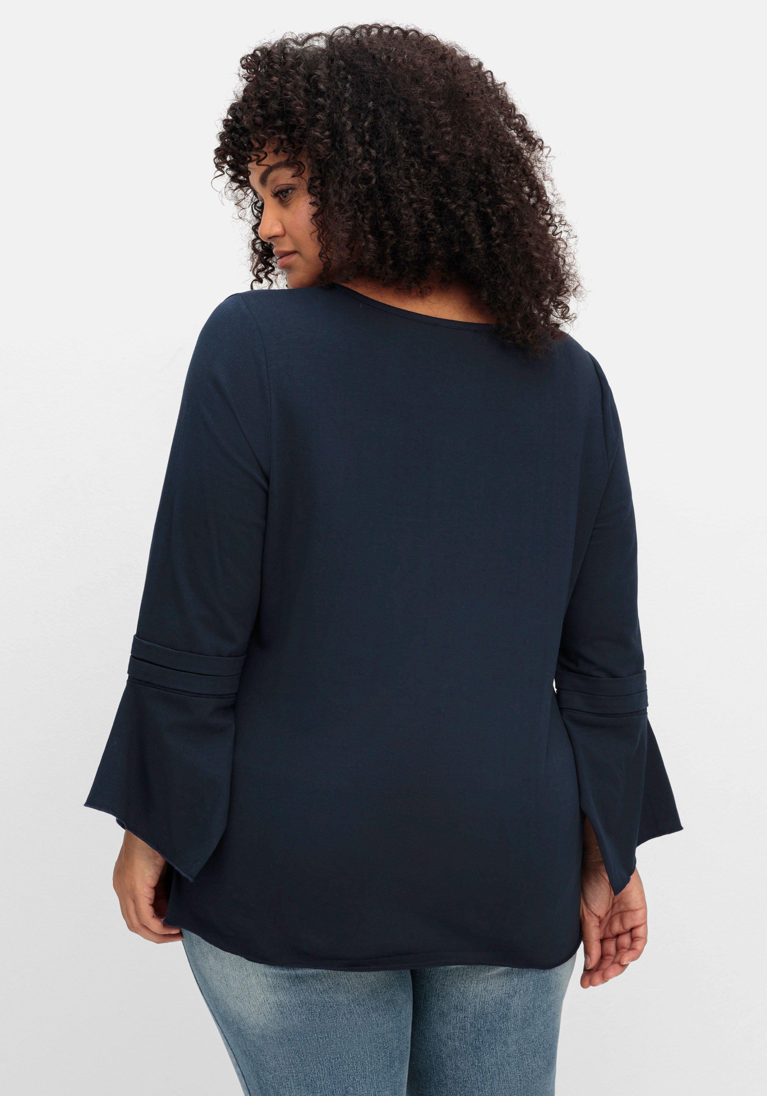 Langarmshirt mit Ärmeln in Zipfelform