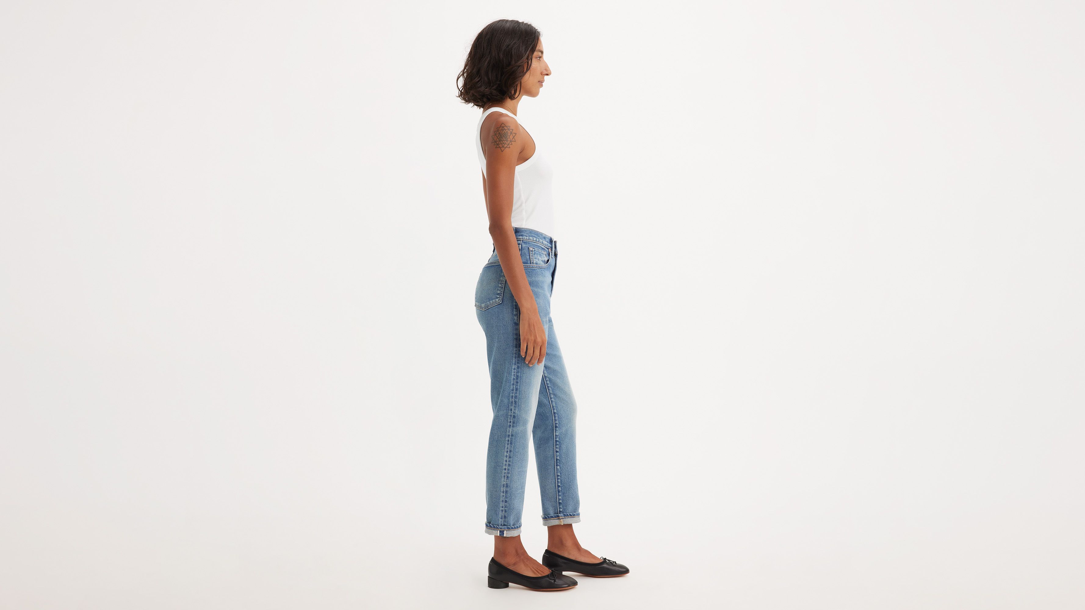 Levi's® jean Boyfriend taille haute Made in Japan - Mij Tansui - Bleu