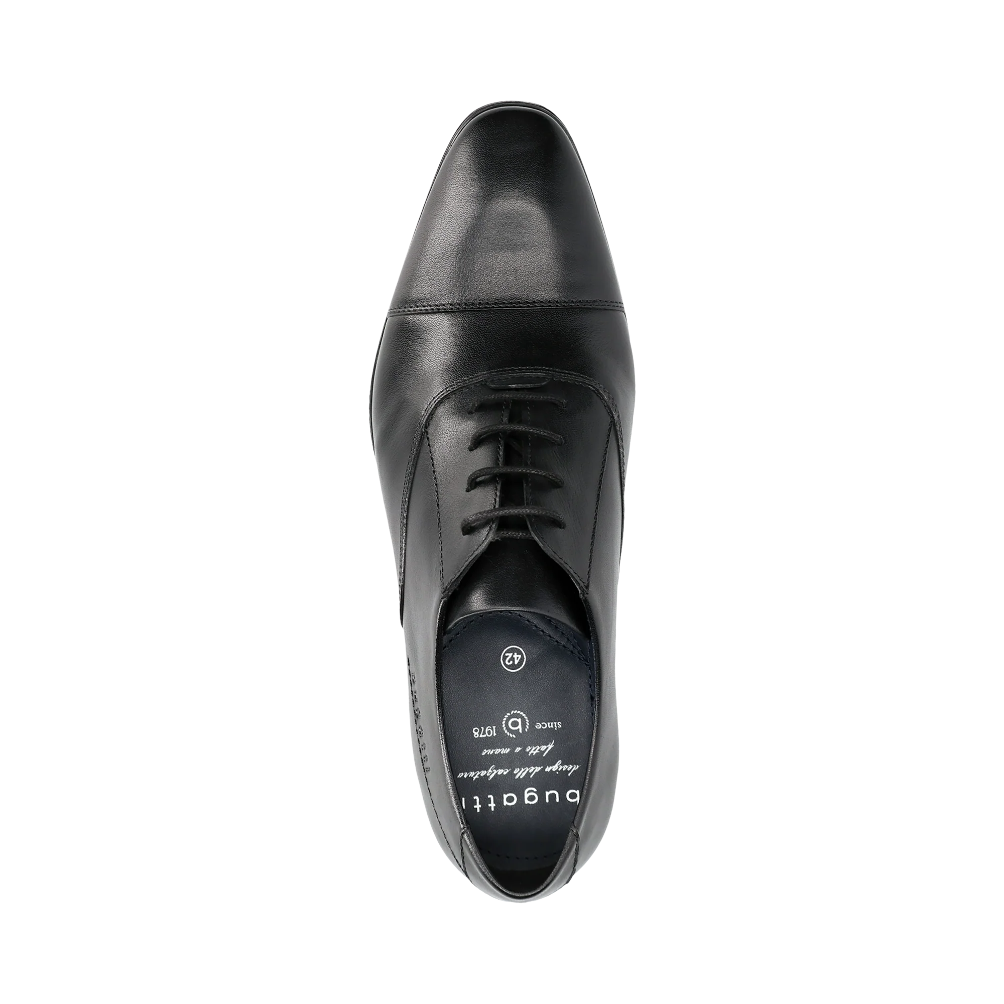 Leder Business Schnürer schwarz
