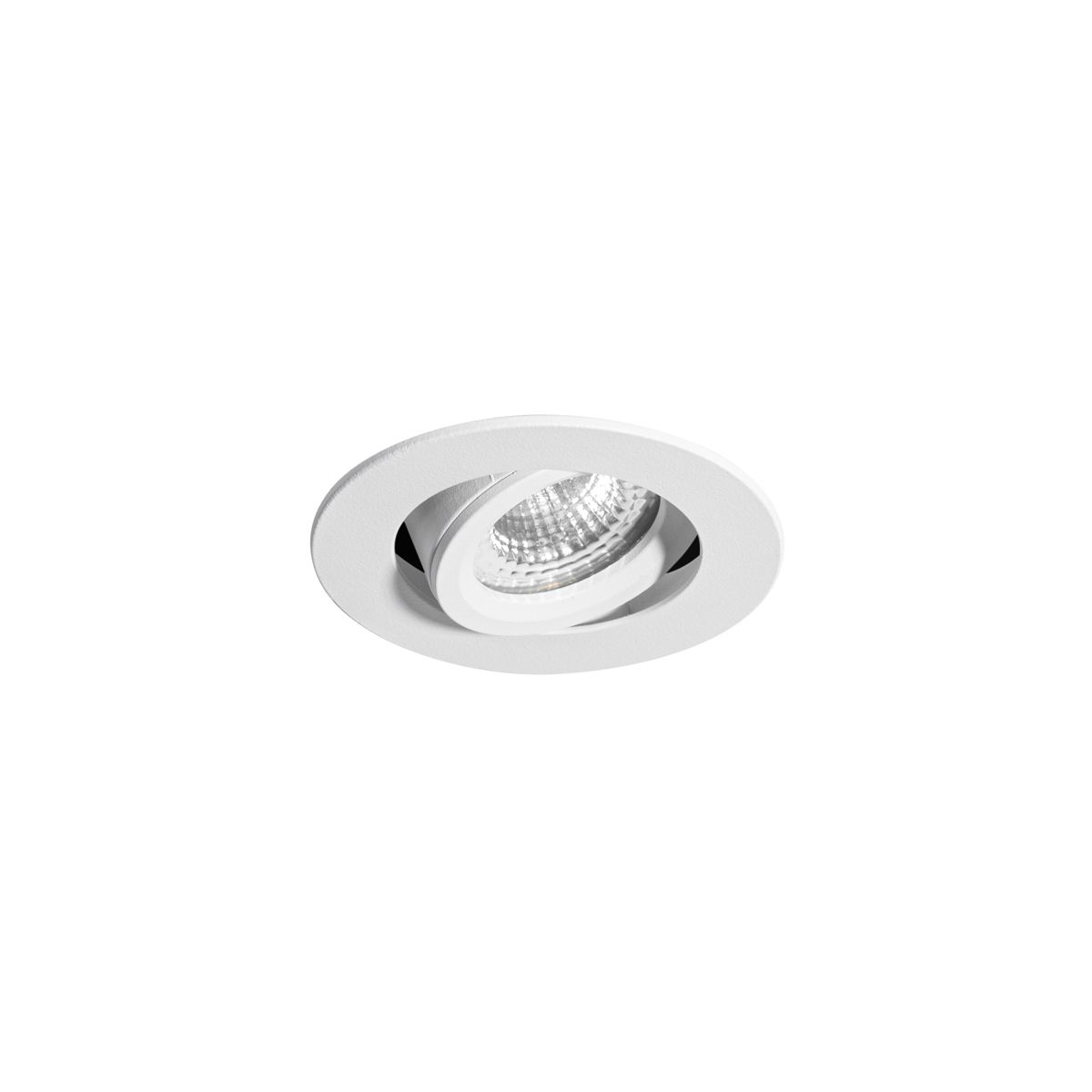 Inbouwspot wit kantelbaar 6,5cm incl. LED IP54 ultra slim - Pupil