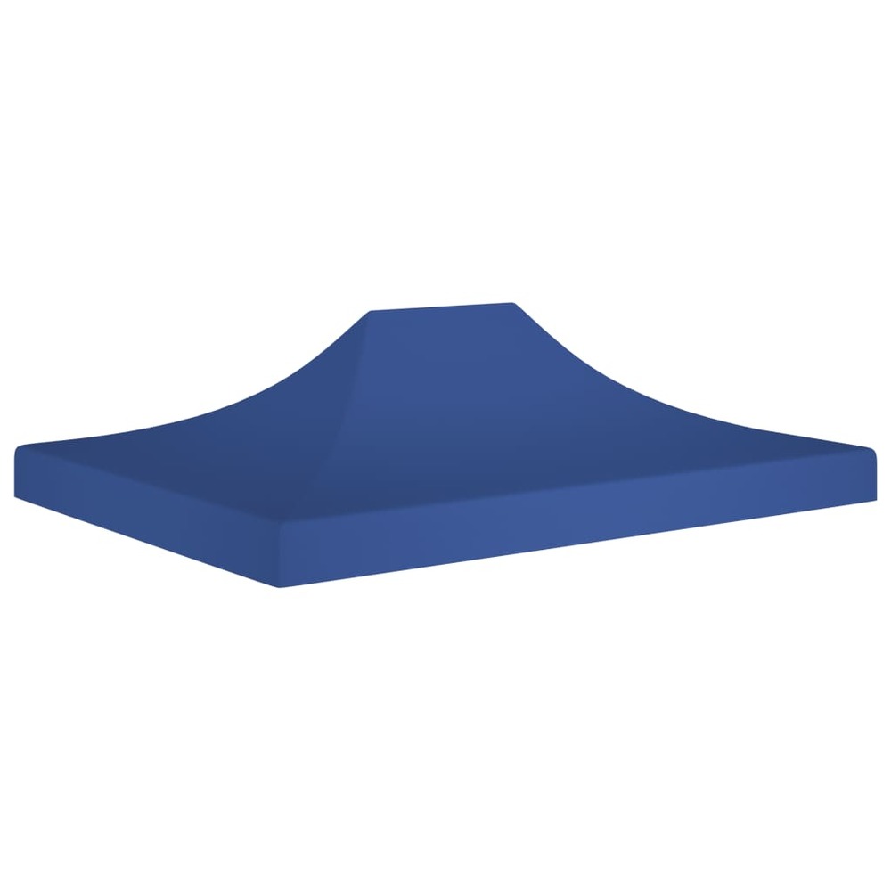 Toit de tente de réception 4,5x3 m bleu 270 g/m²