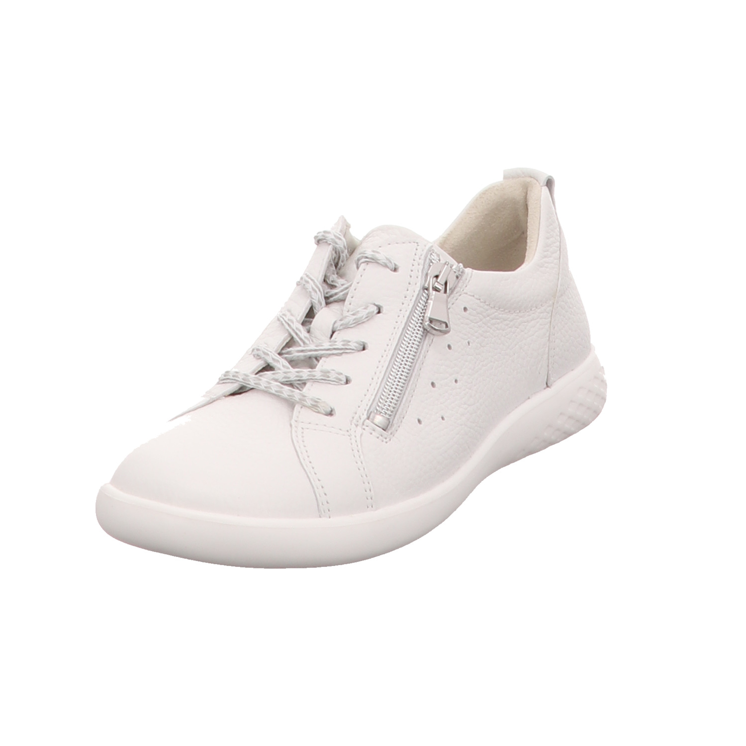 Waldläufer Schnürschuh weiß weiss/weiss kombi