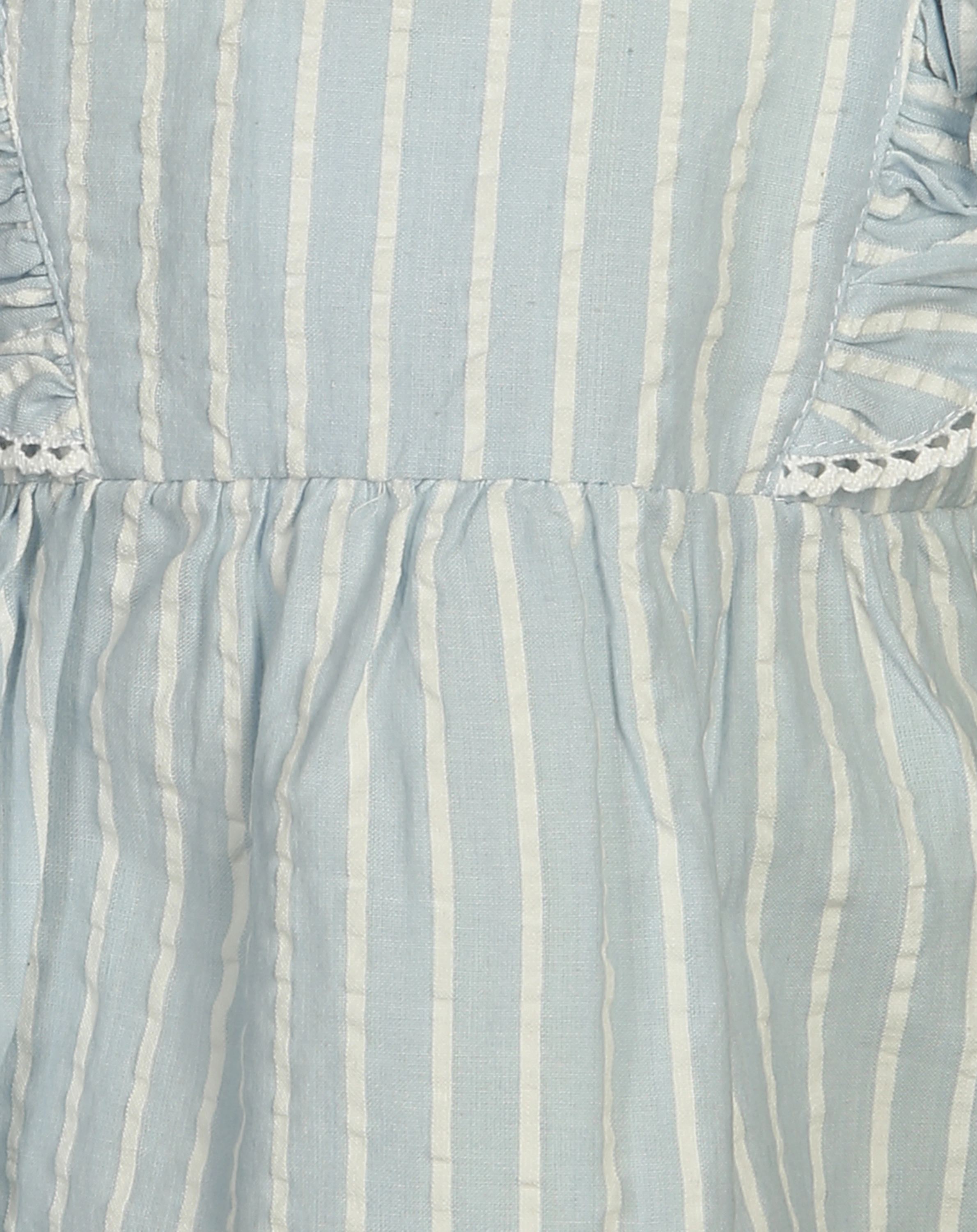 Bluse GROA mit Flügelärmeln in zen blue