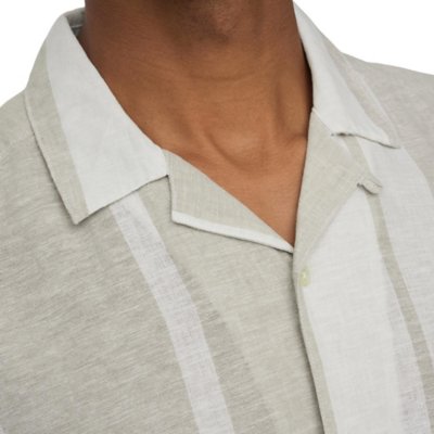 Chemise à manches courtes homme Onscaiden Stripe Linen Resort Sh ONLY AND SONS