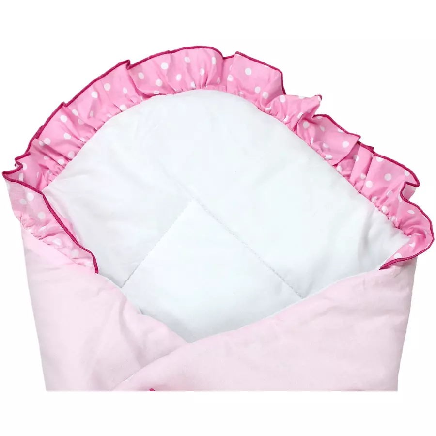 TupTam Unisex Baby Einschlagdecke mit Schleife rosa