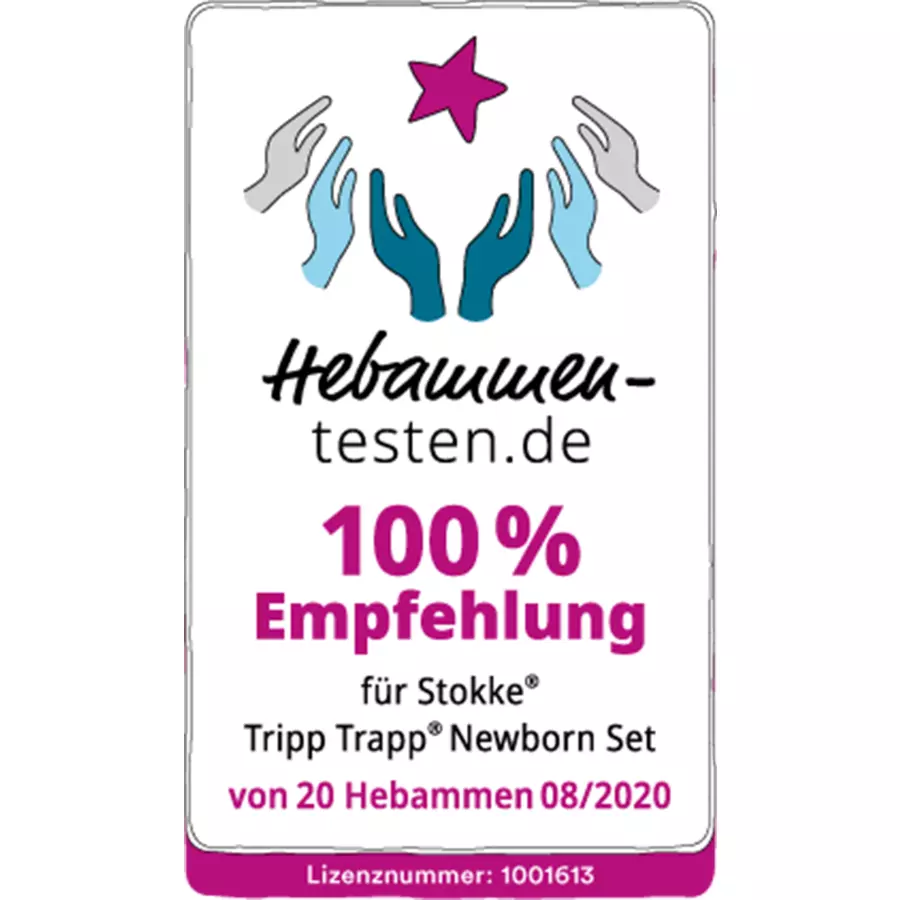 STOKKE® Mega Tripp Trapp® Set Hochstuhl Buche natur inkl. Newborn Set™ Grey und Baby Set natur