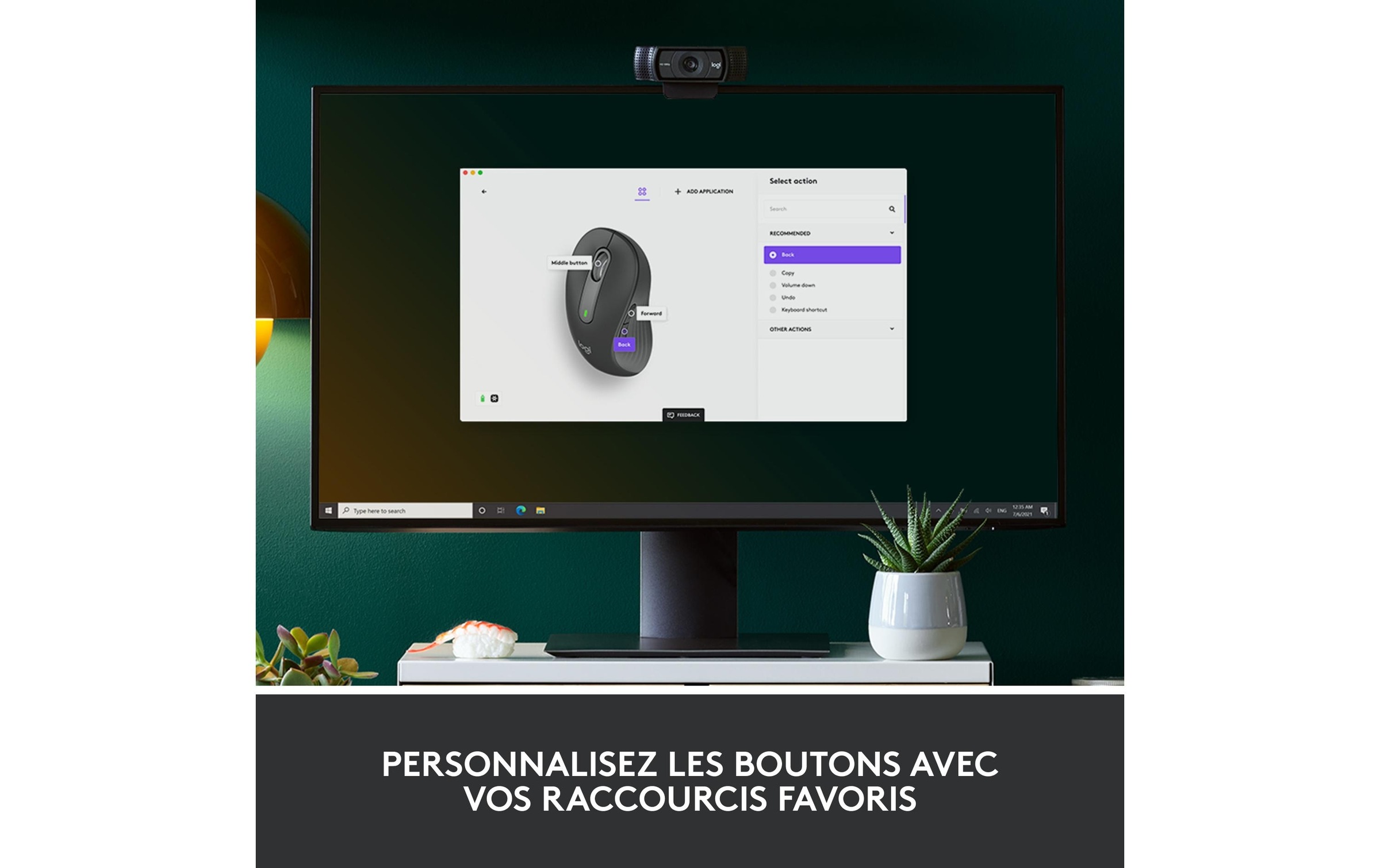 Logitech Maus »Signature M650 L left Graphite« kabellos