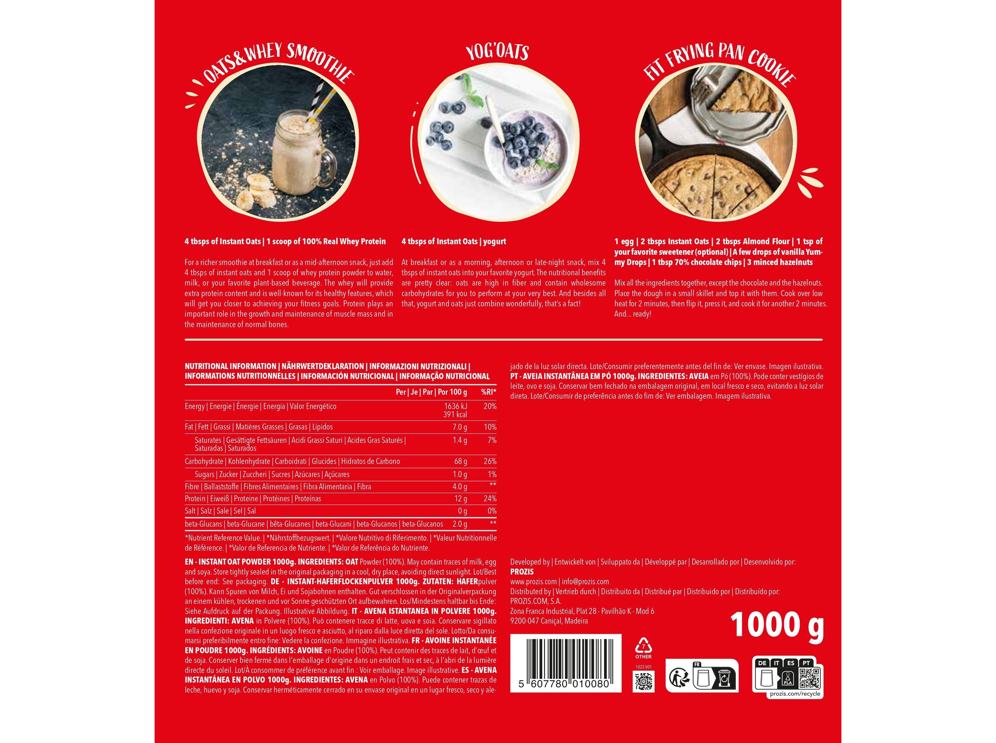 AVEIA PROZIS INSTANTANEA NATURAL 1000 G