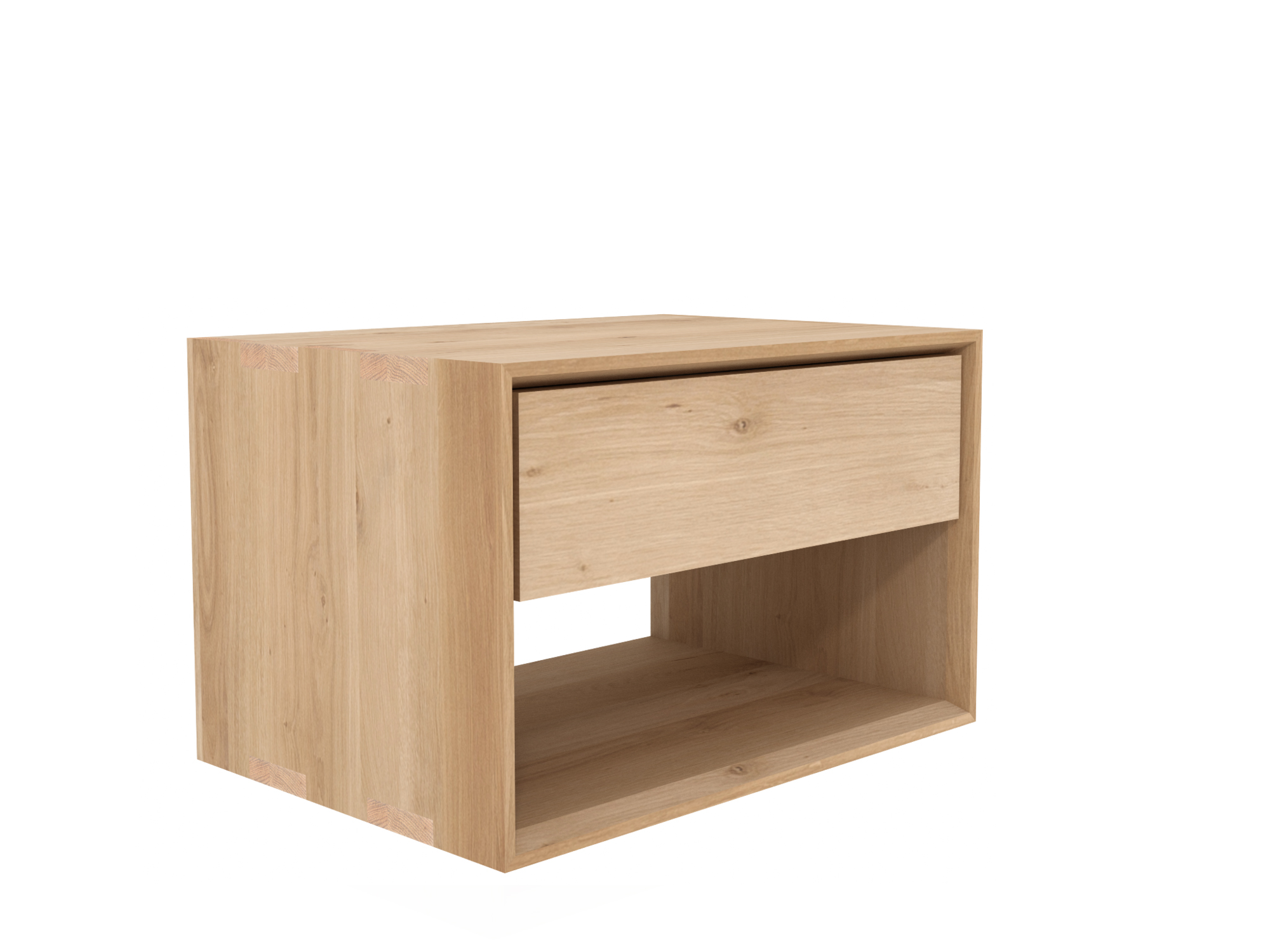 Oak Nordic II bedside table 1drawer
