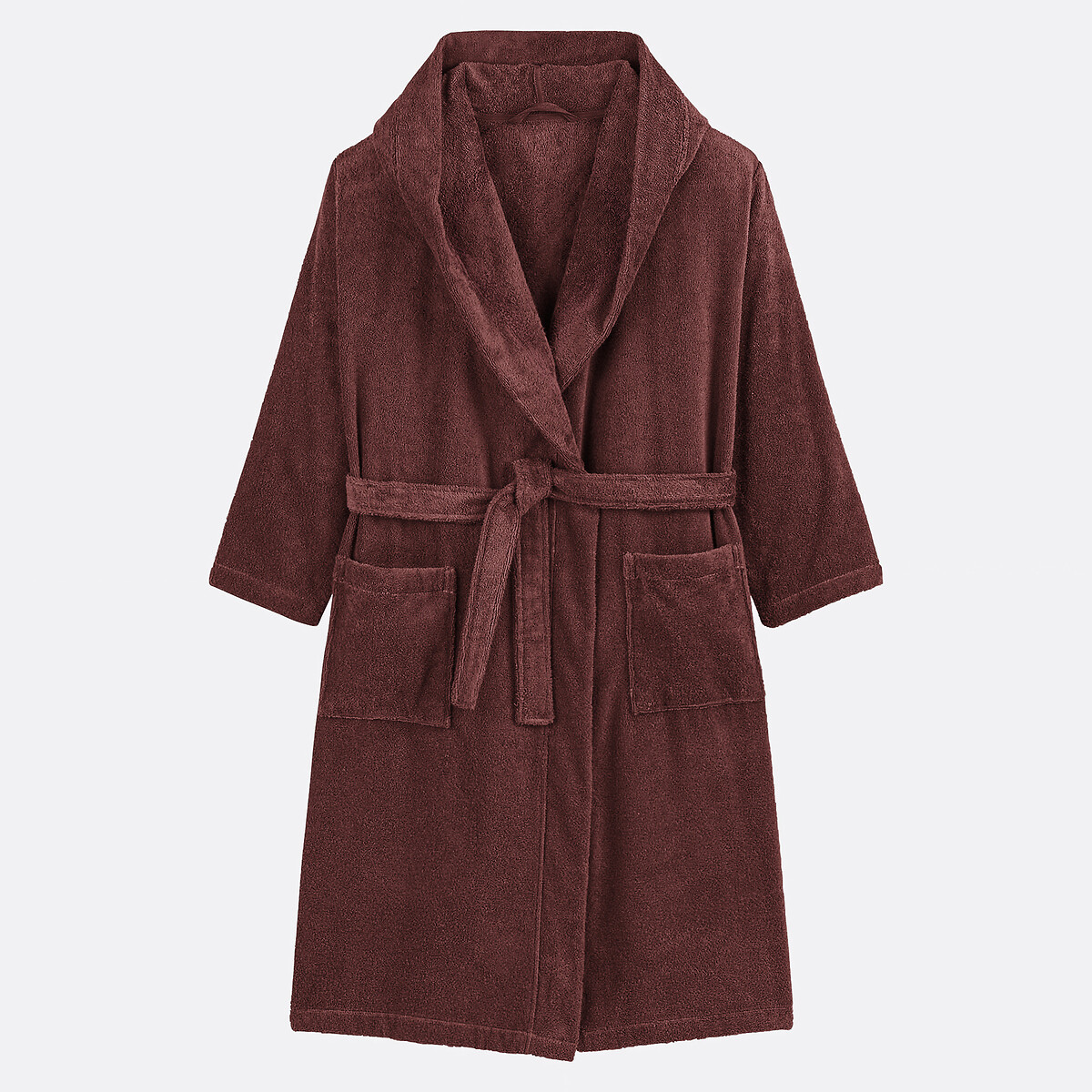 LA REDOUTE INTERIEURS<br>Roupão com capuz, em algodão penteado 400g/m2, Kheops