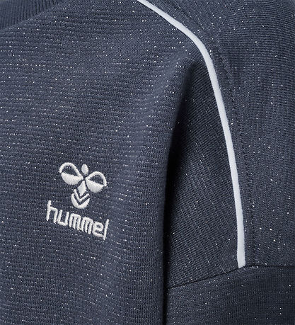 Hummel Sweatshirt - hmlGizela - Ombre Blue m. Glitzer