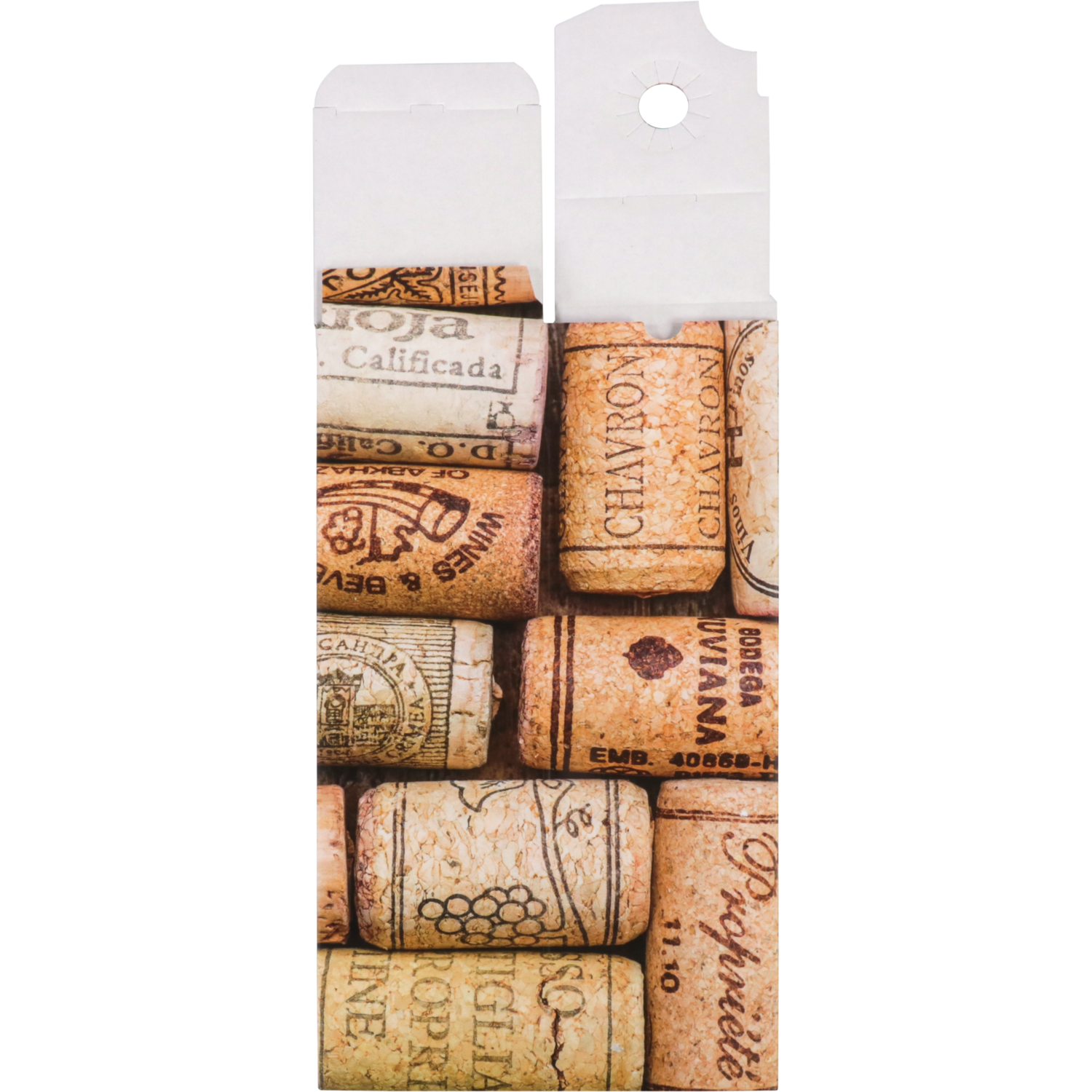 Flesdoos, Cork, golfkarton, 1 fles, 95x95x330mm,