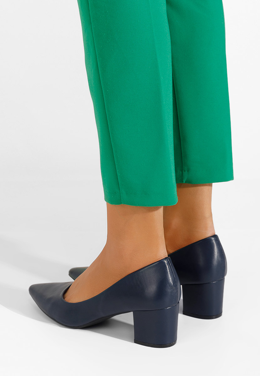 Chaussures à petit talon marine Velmena
