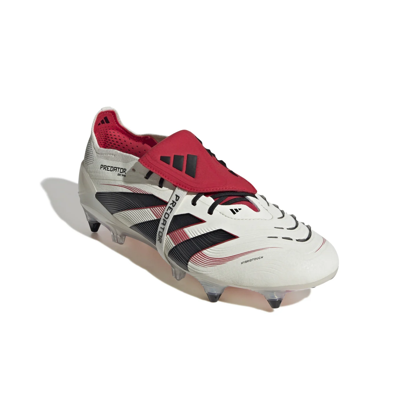 Adidas Predator Elite FT IJzeren-Nop Voetbalschoenen (SG) Wit Zwart Rood