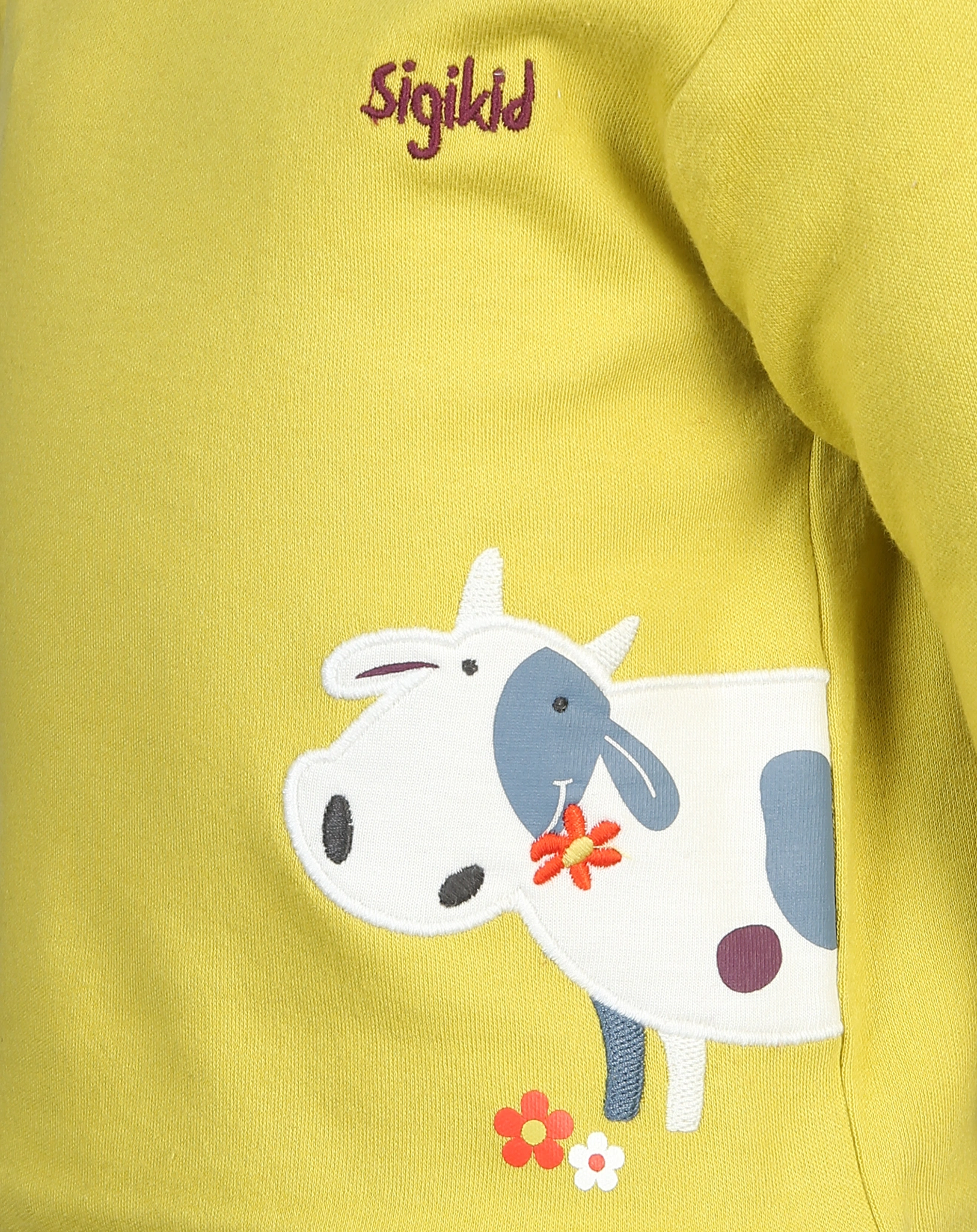 Wendeshirt FARM ANIMALS gestreift in lila/grün