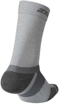 2XU Vectr Merino Light Cushion Crew Sokker, Grå