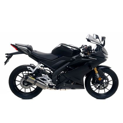 Silencieux Arrow Alu thunder embout carbone - Gris