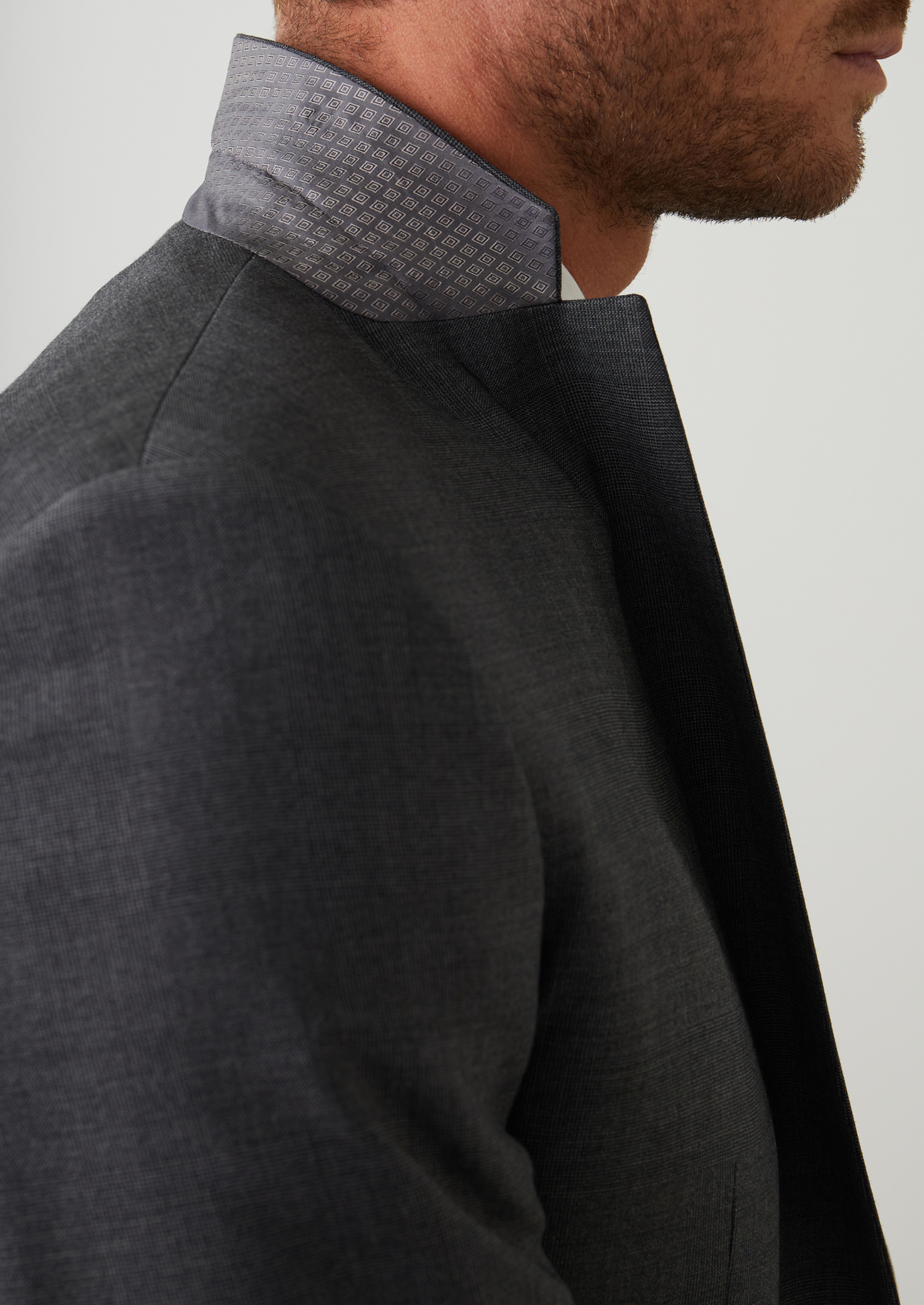 Veste de costume Regular en laine Vitale Barberis Canonico gris Prince de Galles