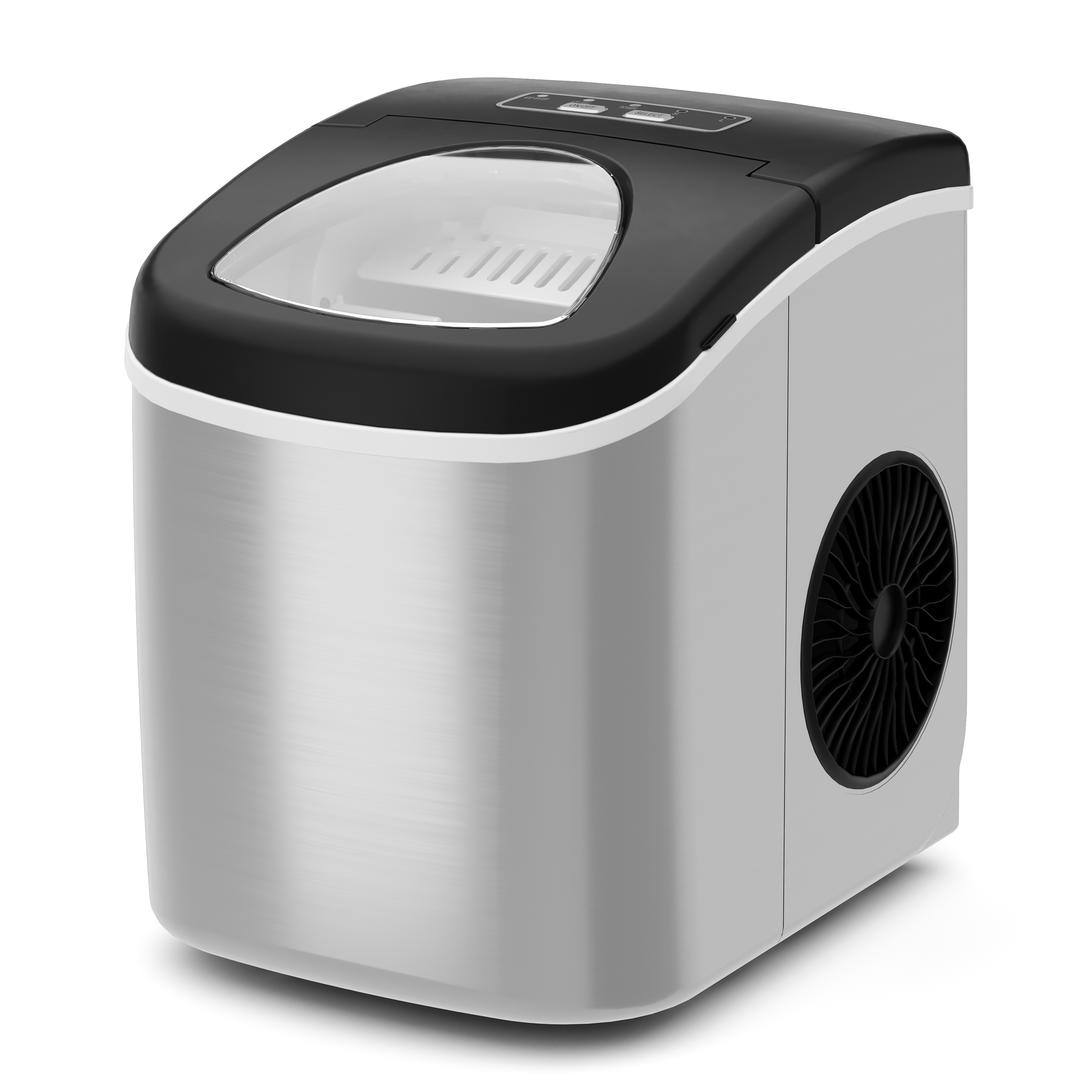 Eiswürfelmaschine Edelstahl 1.2L - 12 kg / 24 h