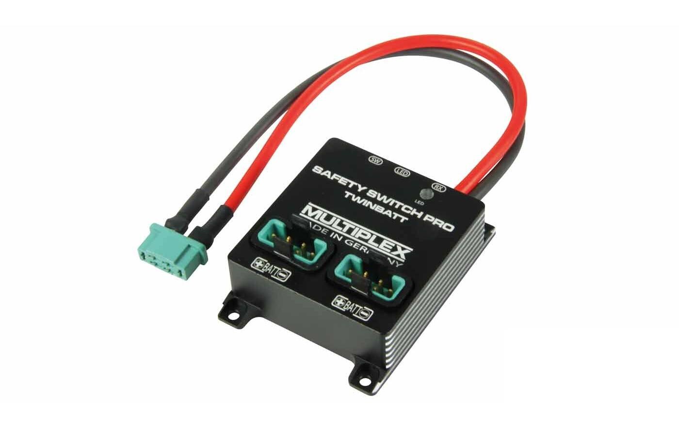Akkuweiche Safety Switch Pro Twinbatt MPX M635 A Sicherheitsschalter mit Akkuweiche