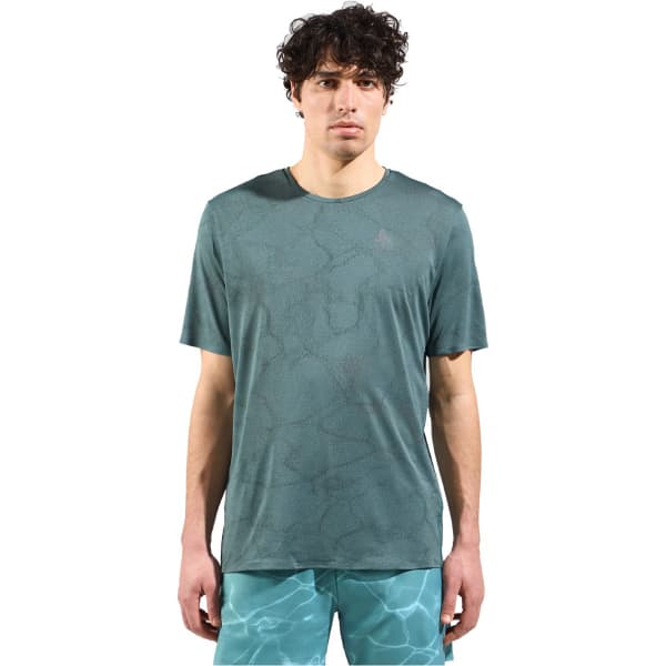 T-shirt running ODLO ZEROWEIGHT ENGINEERED CHILL-TEC CREW NECK S/S DARK SLATE MELANGE