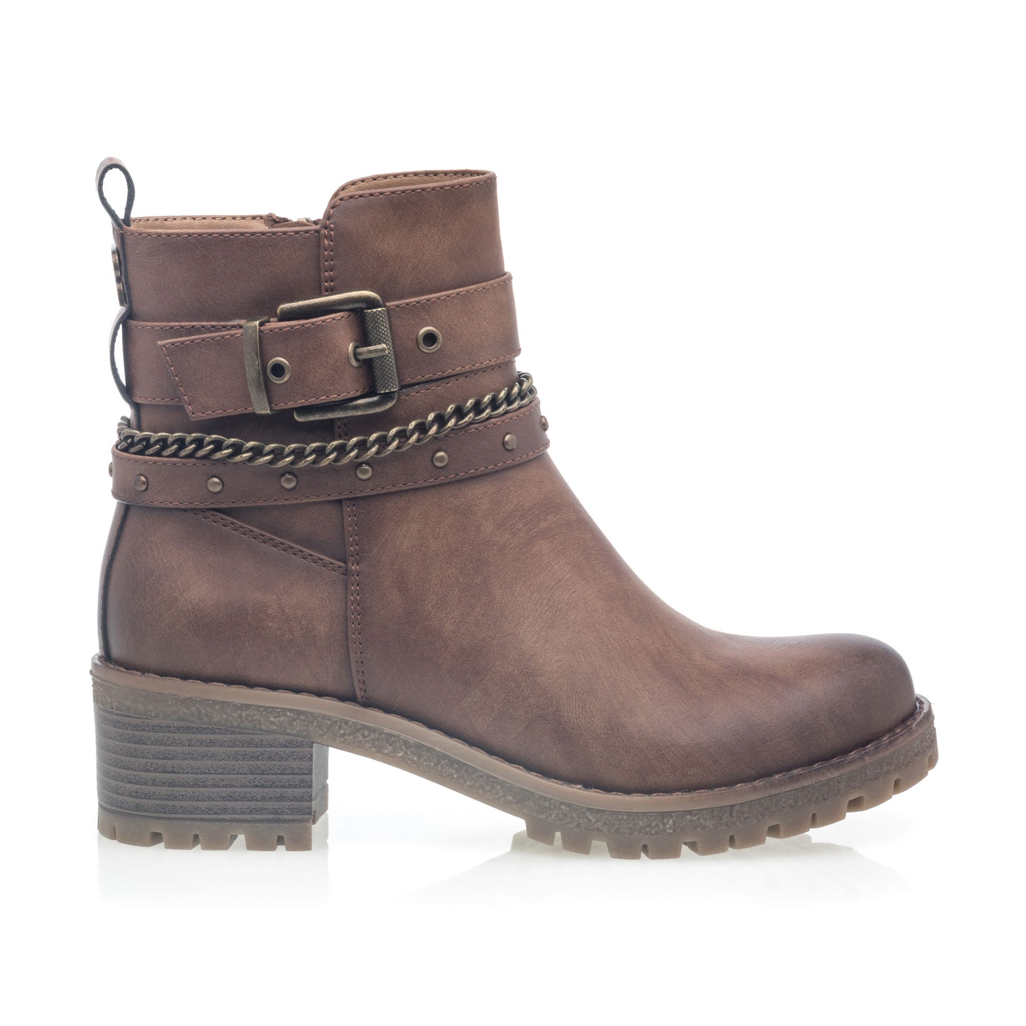 Boots à talon Femme camel