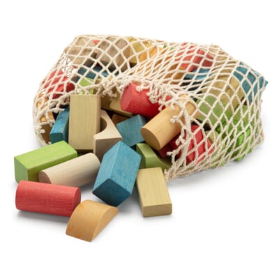 Holzbauklötze bunt
