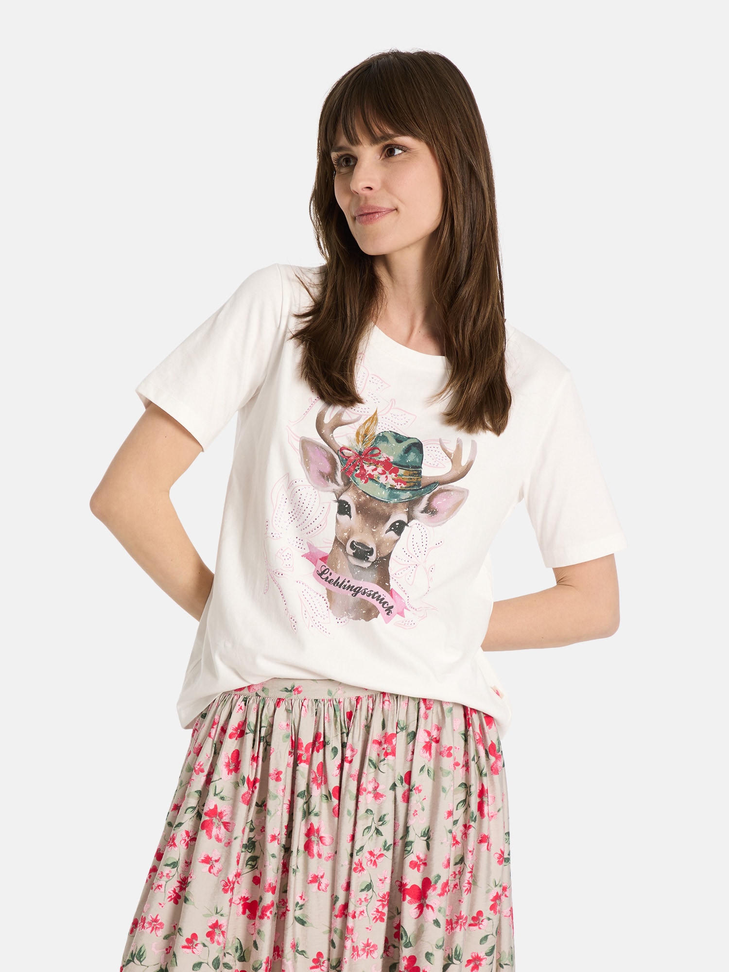 Lieblingsstück Rundhalsshirt »Cara«, mit Frontprint