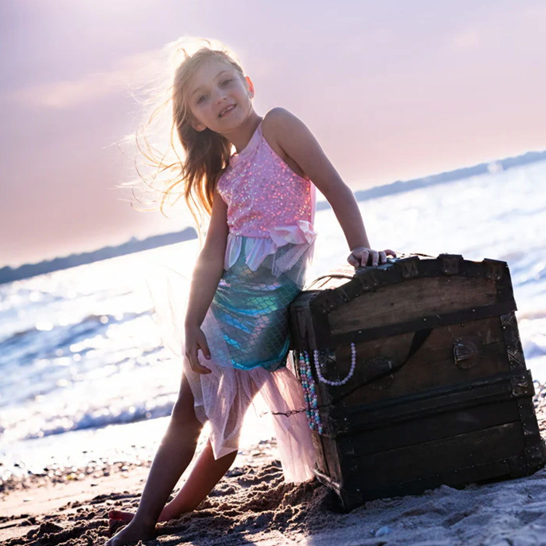 Great pretenders verkleedjurk zeemeermin misty roze - 4-6 jaar