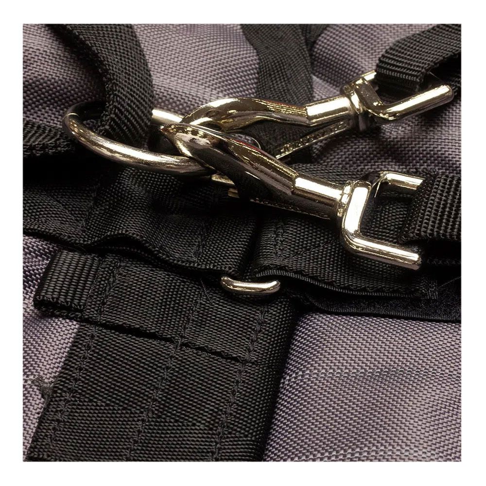 Horseware AMIGO BRAVO 12 REFL PLUS 100G - Couverture de paddock + couvre-cou grey/reflective/black