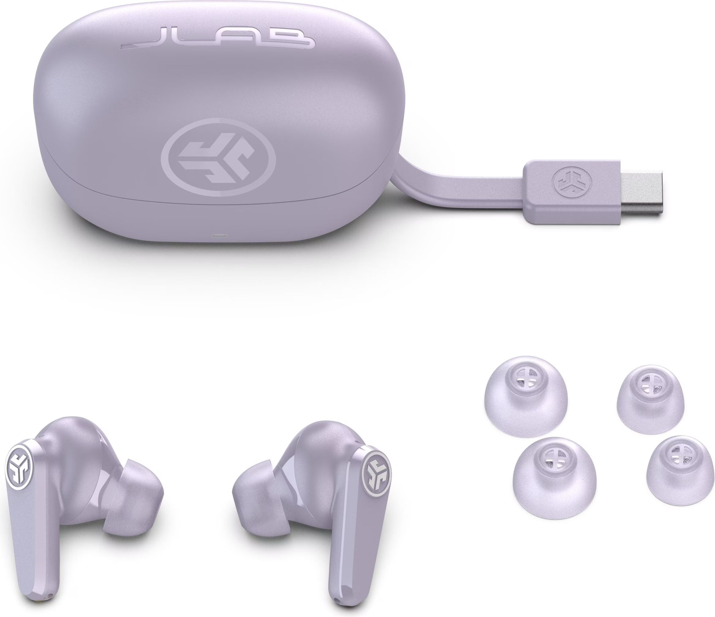 Go Pods ANC Bluetooth 5.4 In-Ear TWS Kopfhörer Headset IP55   Ladecase (IEUEBGOPODSRLLC124) - Lilac