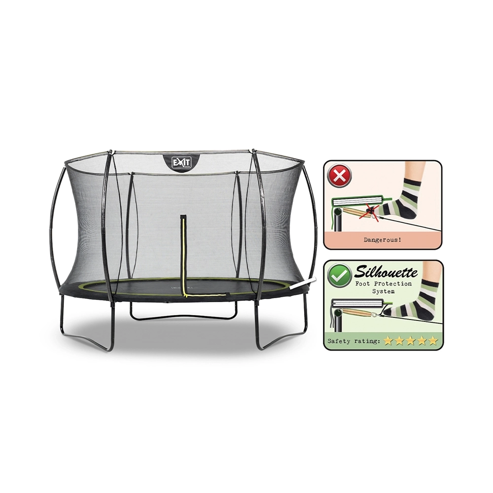 EXIT Silhouette Trampolin Ø305cm schwarz