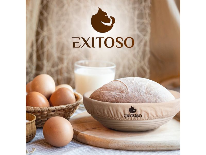 Exitoso Gärkörbchen zum Brotbacken Ø 25 cm Gärkorb aus Peddigrohr inkl. E-Book-Rezept