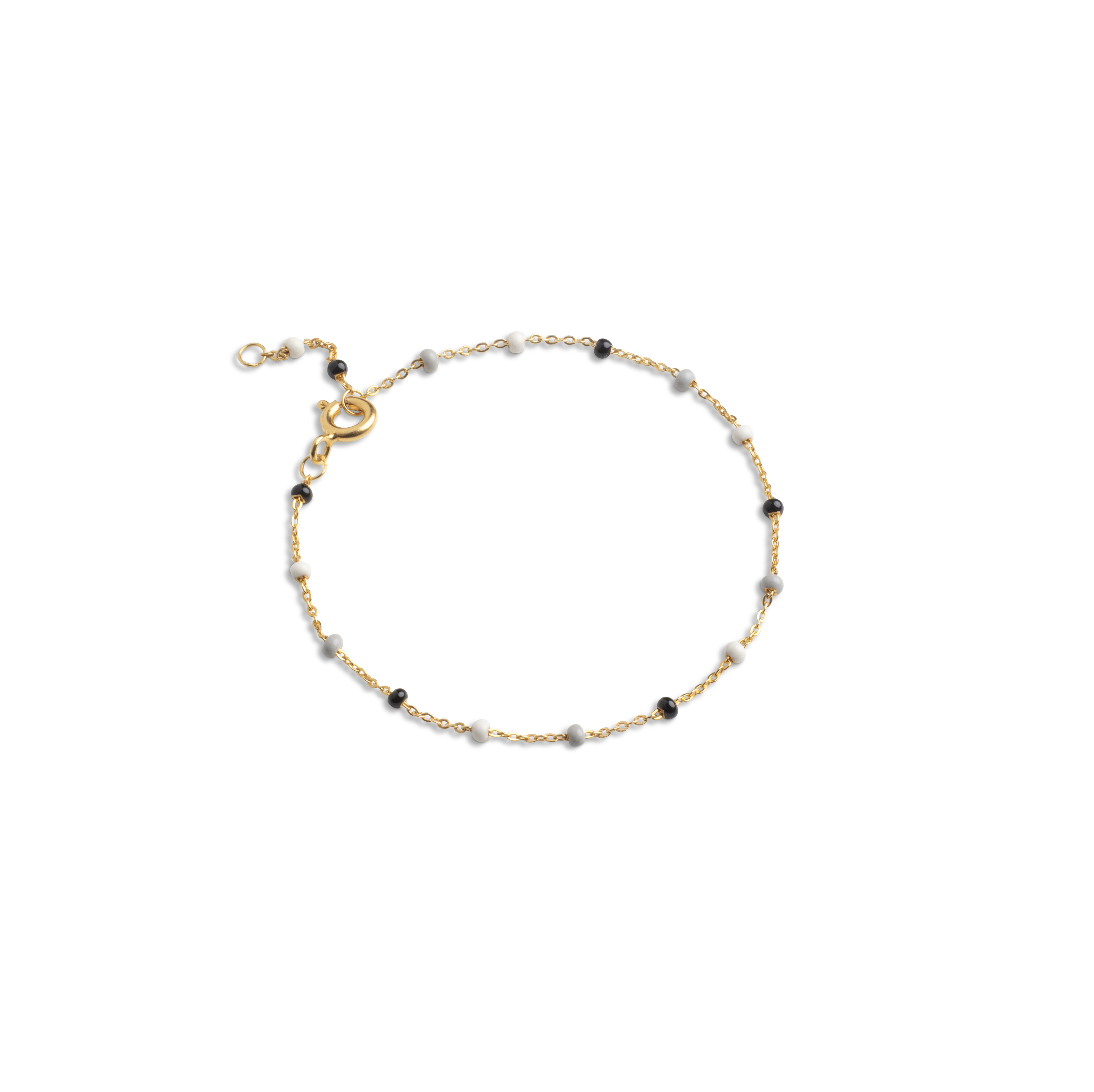 ENAMEL Copenhagen  Lola armbånd - Salt'n'Pepper